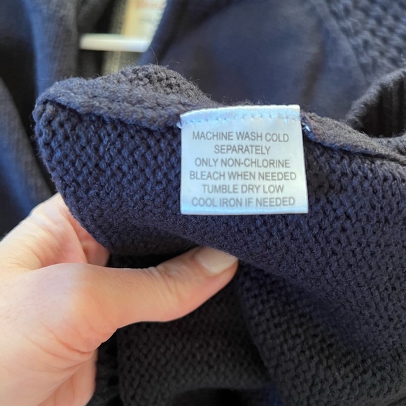 Weatherproof Vintage Men’s Quarter Zip Navy Sweater - Picture 2 of 5